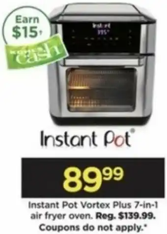 Kohl's Instant Pot Vortex Plus 7-In-1 Air Fryer Oven offer