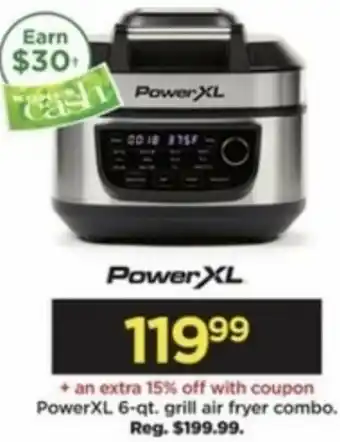 Kohl's PowerXL 6-qt. Grill Air Fryer Combo offer