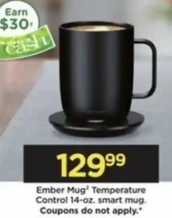 Kohl's Ember Mug Temparature Control 14-Oz Smart Mug offer