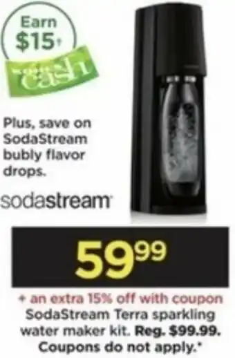 Kohl's SodaStream Terra Sparkling Water Maker Kit offer