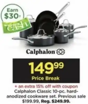 Kohl's Calphalon Classic 10-Pc. Hard-Anodized Cookware Set offer