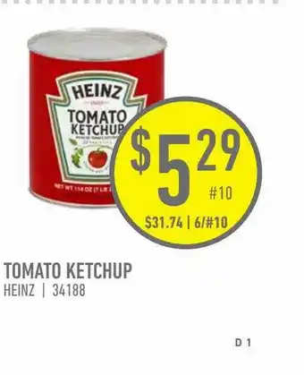 US Foods Chef's Store Tomato Ketchup Heinz offer