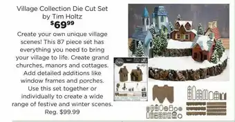 Craft Warehouse Village Collection Die Cut Set offer