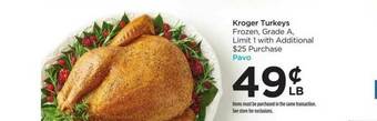 Food 4 Less Kroger Turkeys offer