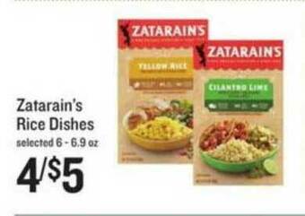 Lowes Foods Zatarain's Rice Dishes offer