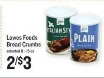 Lowes Foods Lowes Foods Bread Crumbs offer