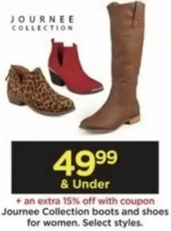 Kohl's Journee Collection Boots And shoes For Women offer