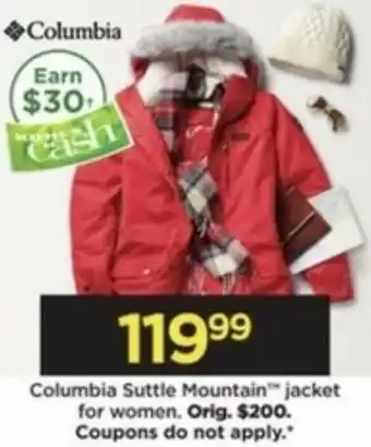 Kohl's Columbia Suttle Mountrain Jacket For Women offer