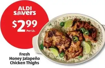 Aldi Fresh Honey Jalapeño Chicken Thighs offer