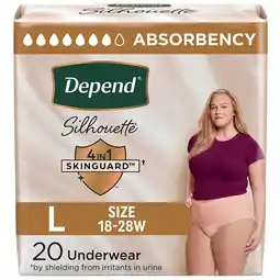 Walgreens Adult Incontinence/ Postpartum Underwear for Women, Max Absorbency L (20 ct) Pink offer