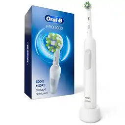 Walgreens Pro 1000 CrossAction Electric Toothbrush White offer