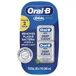 Walgreens Glide Pro-Health Deep Clean Dental Floss Cool Mint offer