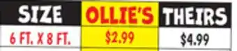 Ollie's STEELTON TOOLS 6 FT. X 8 FT. ALL-PURPOSE TARPS offer