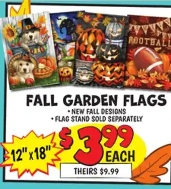 Ollie's FALL GARDEN FLAGS offer