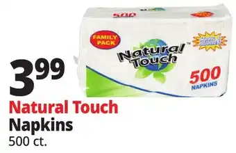 Ocean State Job Lot Natural Touch Napkins offer