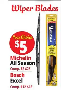 Ocean State Job Lot Michelin Wiper Blades offer