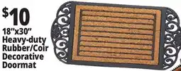 Ocean State Job Lot 18x30 Heavy-duty Rubber/Coir Decorative Doormat offer