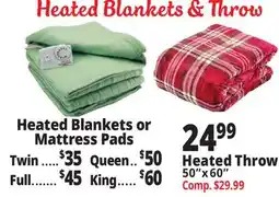 Ocean State Job Lot Heated Blankets & Throw offer
