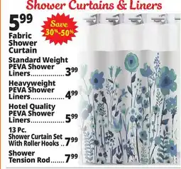 Ocean State Job Lot Shower Curtain Liners offer
