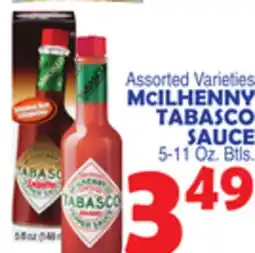 Bravo Supermarkets MCILHENNY TABASCO SAUCE offer