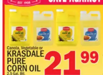 C Town KRASDALE PURE CORN OIL offer