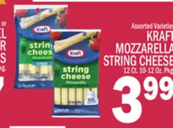 C Town KRAFT MOZZARELLA STRING CHEESE offer