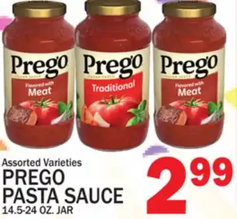 C Town PREGO PASTA SAUCE offer