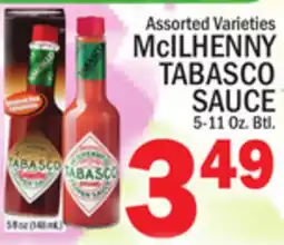 C Town McILHENNY TABASCO SAUCE offer