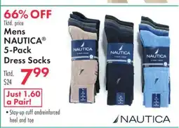 Boscov's Mens NAUTICA 5-Pack Dress Socks offer