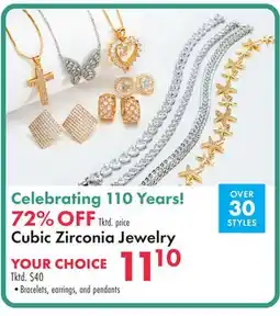 Boscov's Cubic Zirconia Jewelry offer
