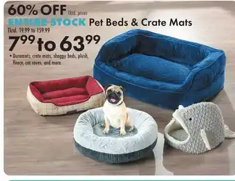 Boscov's ENTIRE STOCK Pet Beds Crate Mats offer