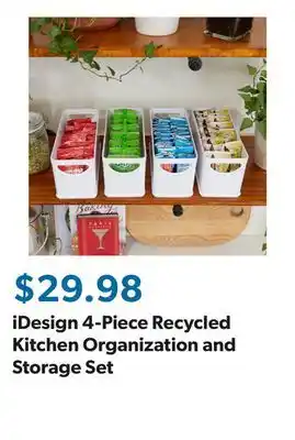 Sam's Club iDesign 4-Piece Recycled Kitchen Organization and Storage Set offer