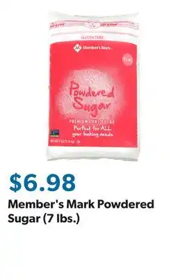 Sam's Club Member's Mark Powdered Sugar (7 lbs.) offer