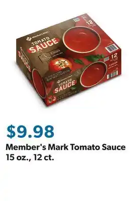 Sam's Club Member's Mark Tomato Sauce 15 oz., 12 ct offer