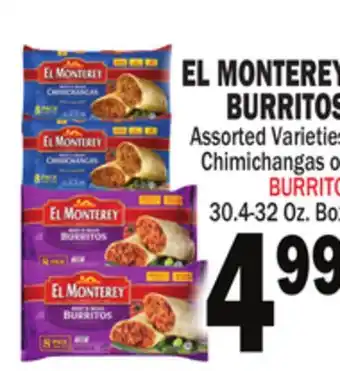 Bravo Supermarkets EL MONTEREY BURRITOS offer