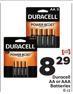 Weis Markets Duracell AA or AAA Batteries offer