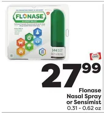 Weis Markets Flonase Nasal Spray or Sensimist offer