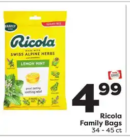 Weis Markets Ricola Family Bags offer