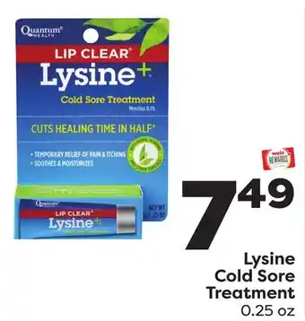 Weis Markets Lysine Cold Sore Treatment offer