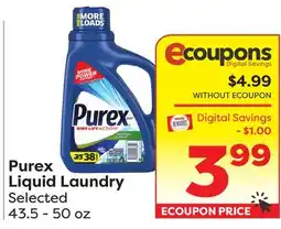 Weis Markets Purex Liquid Laundry offer