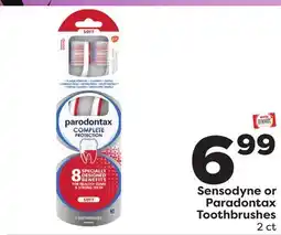 Weis Markets Sensodyne or Paradontax Toothbrushes offer