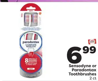 Weis Markets Sensodyne or Paradontax Toothbrushes offer