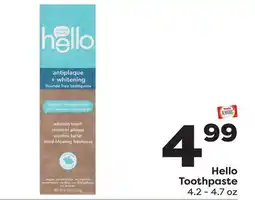 Weis Markets Hello Toothpaste offer