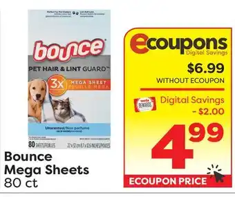 Weis Markets Bounce Mega Sheets offer