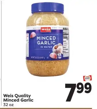Weis Markets Weis Quality Minced Garlic offer