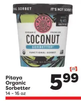 Weis Markets Pitaya Organic Sorbetter offer