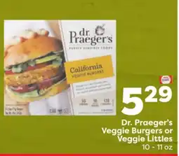 Weis Markets Dr.Praeger's Veggie Burgers or Veggie Littles offer