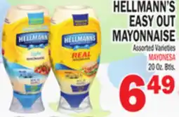 Bravo Supermarkets HELLMANN'S EASY OUT MAYONNAISE offer