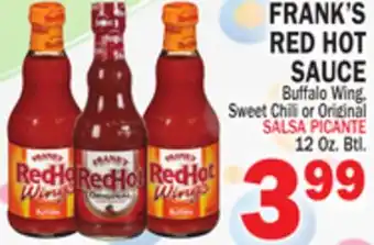 Bravo Supermarkets FRANK'S RED HOT SAUCE offer