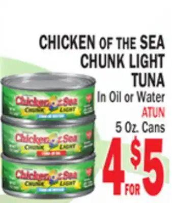 Bravo Supermarkets CHICKEN OF THE SEA CHUNK LIGHT TUNA offer